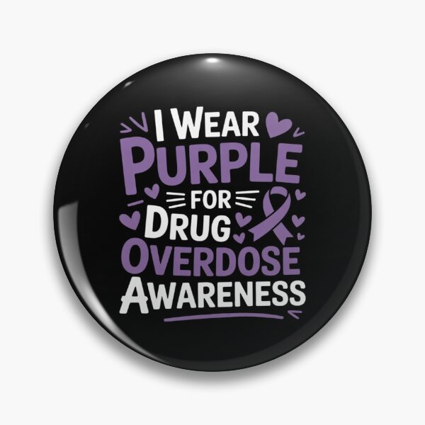 Item preview, Drug Overdose Awareness I Wear Purple  designed and sold by MicanCuteStore.