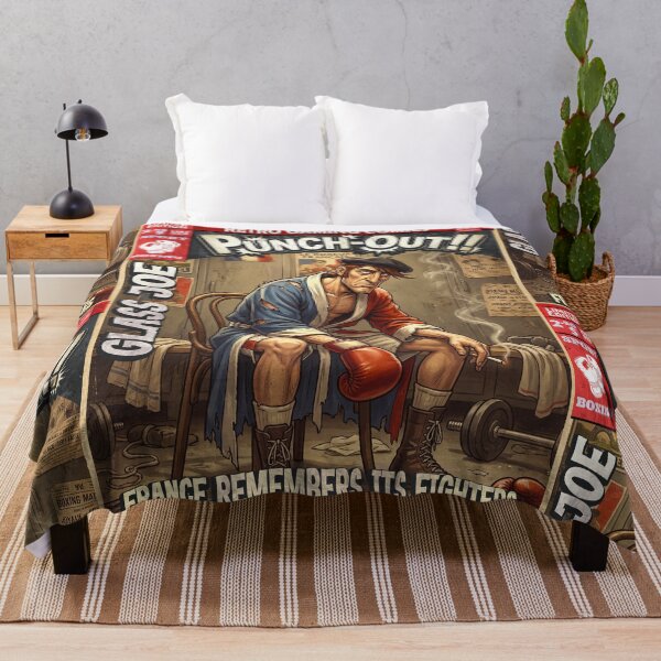 Item preview, Punch Out Glass Joe Classic Comic Cover Retro Gaming Art designed and sold by Back2Collage.