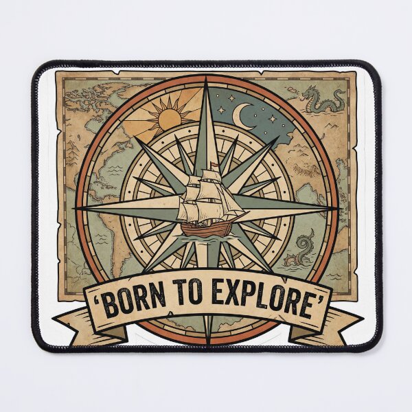 Item preview, BORN TO EXPLORE designed and sold by hunteroflions.