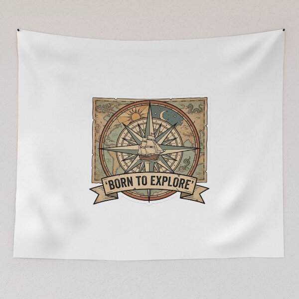 Item preview, BORN TO EXPLORE designed and sold by hunteroflions.