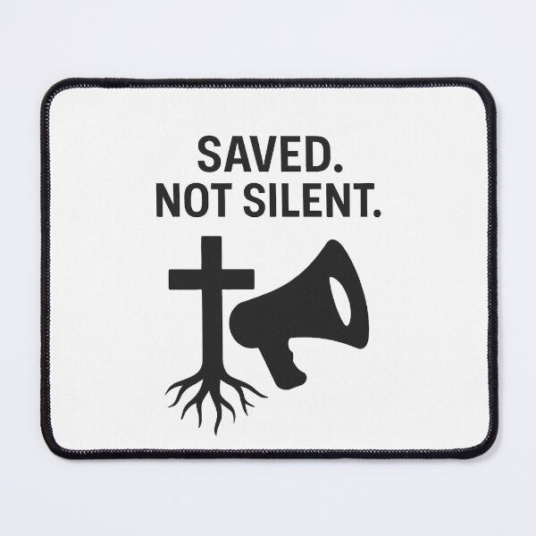 Item preview, SAVED NOT SILENT designed and sold by TheWonkyEaselCo.