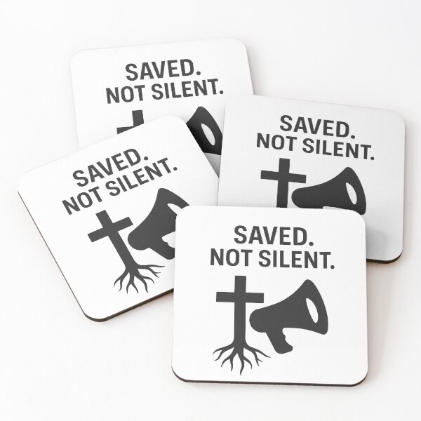 Item preview, SAVED NOT SILENT designed and sold by TheWonkyEaselCo.