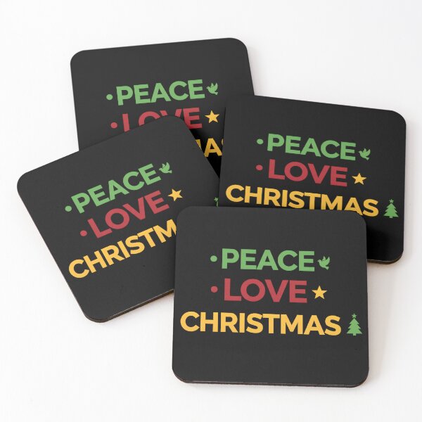 Item preview,  Peace Love Christmas Stacked Festive Text  designed and sold by MofazStyle.