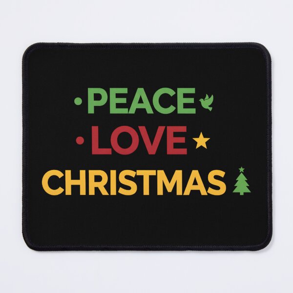 Item preview,  Peace Love Christmas Stacked Festive Text  designed and sold by MofazStyle.