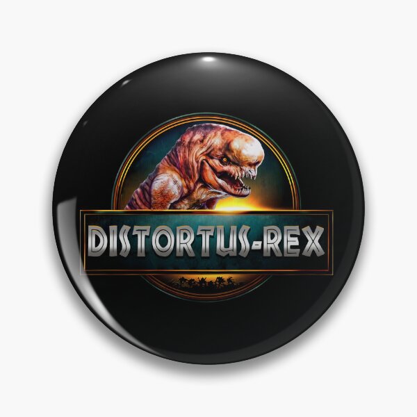 Item preview, distortus rex logo jurassic dinosaur designed and sold by Blck-Acid-Devil.