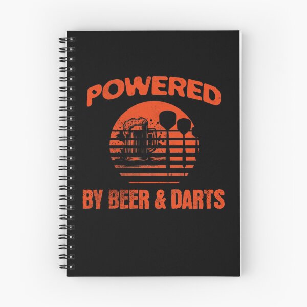 Artikelvorschau, Powered by Beer and Darts – Dart Player Humor Shirt entworfen und verkauft von TheØche.