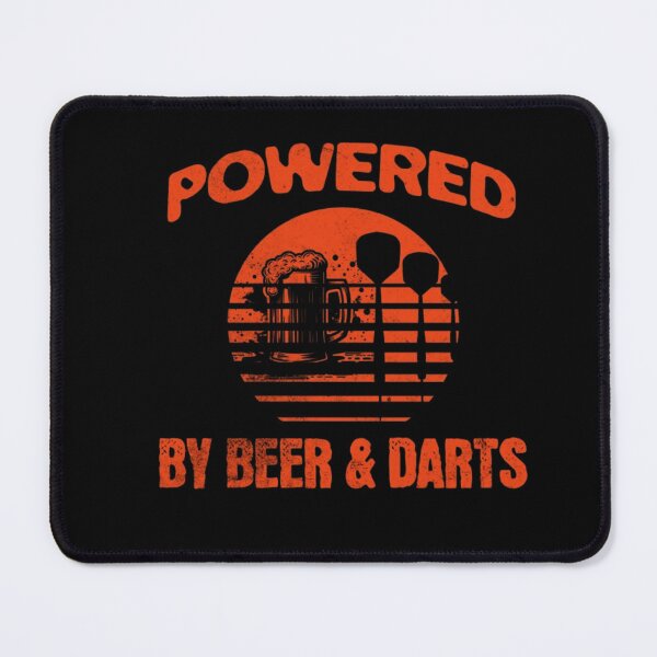 Item preview, Powered by Beer and Darts – Dart Player Humor Shirt designed and sold by TheØche.