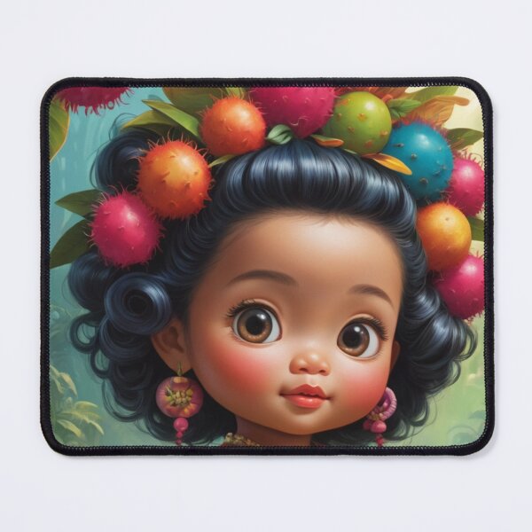 Item preview, Girl with a crown of Rambutan fruit designed and sold by Sweet Dreams Ambience.