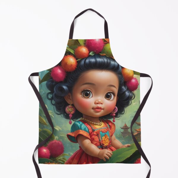 Item preview, Girl with a crown of Rambutan fruit designed and sold by Sweet Dreams Ambience.