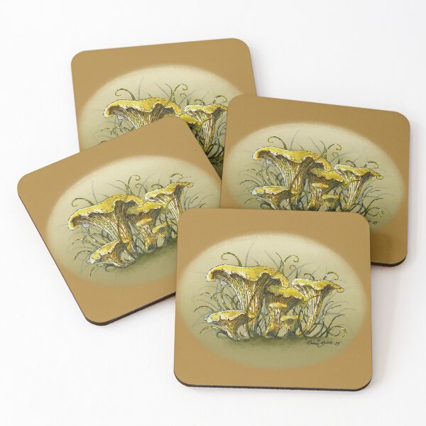 Item preview, Chanterelle Mushrooms designed and sold by RonaldBottsArt.