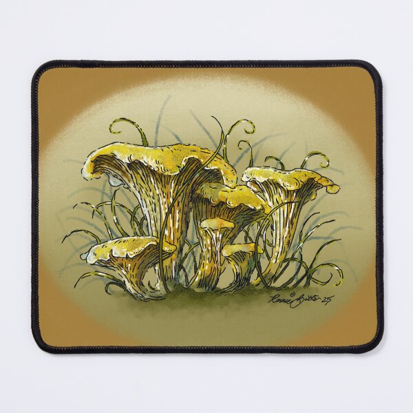 Item preview, Chanterelle Mushrooms designed and sold by RonaldBottsArt.