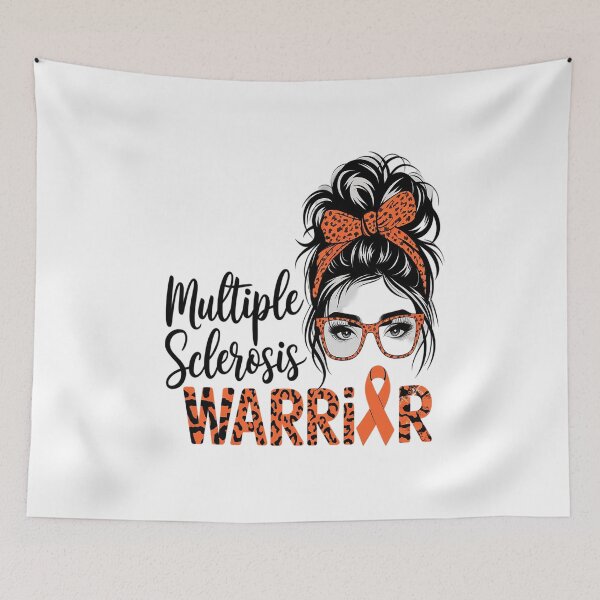 Item preview, Womens MS Warrior Messy Bun - Multiple Sclerosis Awareness designed and sold by PowAcademy.