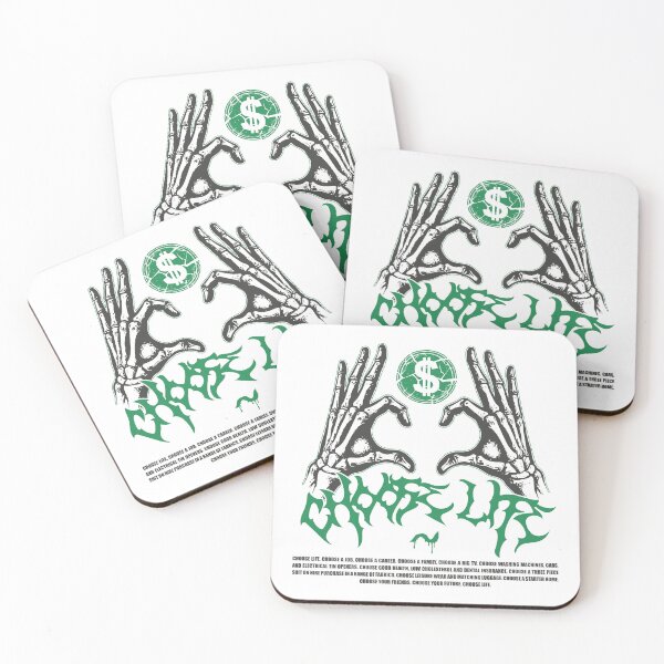 Item preview, Choose Life Sarcastic Money Heart Skeleton Hand Streetwear designed and sold by sXe-art.