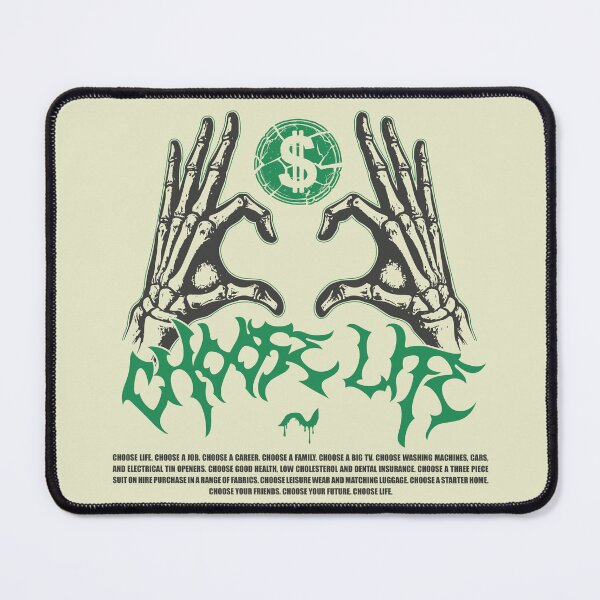 Item preview, Choose Life Sarcastic Money Heart Skeleton Hand Streetwear designed and sold by sXe-art.