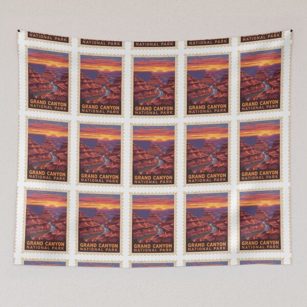 Item preview, Grand Canyon Sunset | Scenic Canyon Nature Illustration designed and sold by KiValuate.