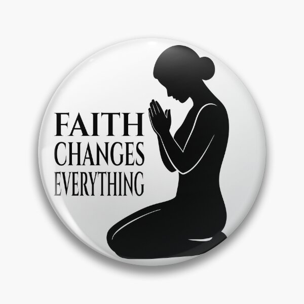 Item preview, Faith Changes Everything Praying Woman Silhouette designed and sold by AFernandesDSG.