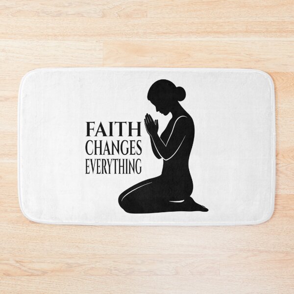 Item preview, Faith Changes Everything Praying Woman Silhouette designed and sold by AFernandesDSG.