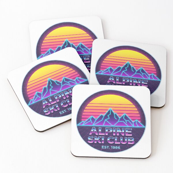 Item preview, Retro 80s Ski Resort Neon Vaporwave Après-Ski Aesthetic Club designed and sold by StickyGuys.