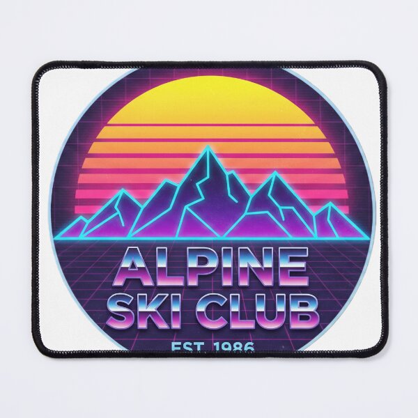 Item preview, Retro 80s Ski Resort Neon Vaporwave Après-Ski Aesthetic Club designed and sold by StickyGuys.