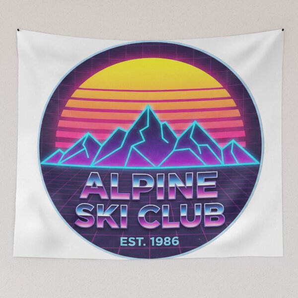 Item preview, Retro 80s Ski Resort Neon Vaporwave Après-Ski Aesthetic Club designed and sold by StickyGuys.
