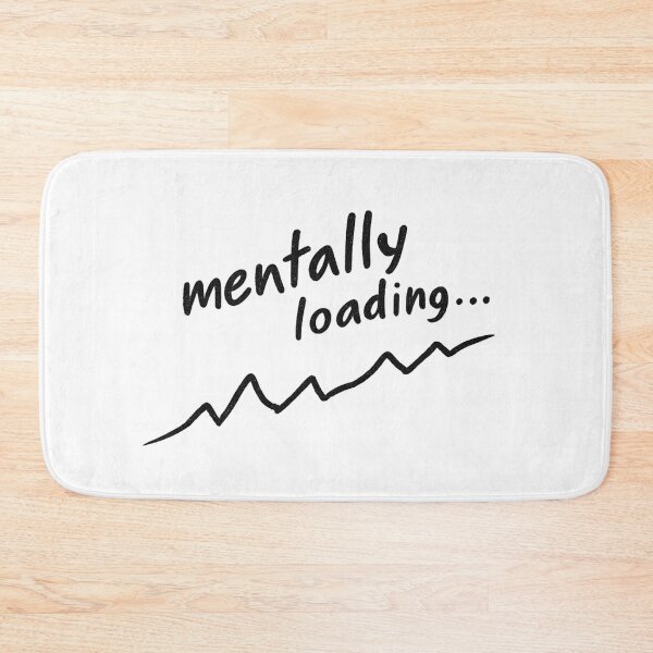 Item preview, Mentally Loading Shirt – Abstract Experimental Typography Overthinking Design designed and sold by SiwyArt.