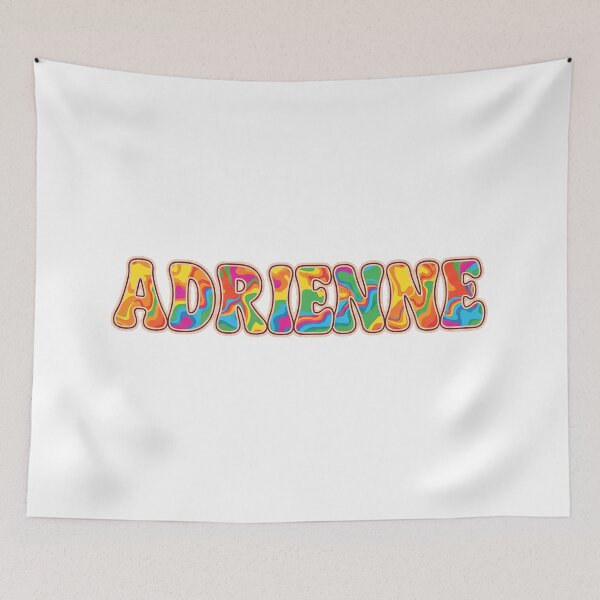 Item preview, ❤️ Adrienne Personalized Name Wavy Retro Shirt, Coffee Mug, Sticker Gift designed and sold by HelixPedia.