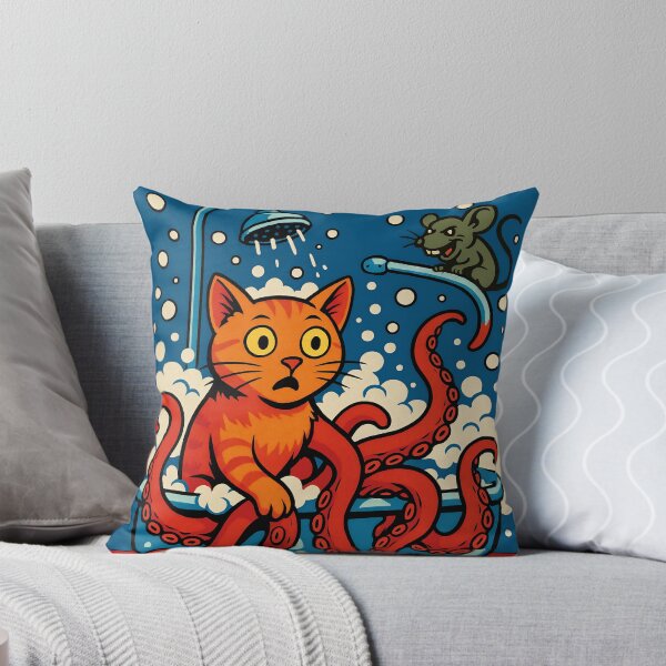 Item preview, Mouse vs Cat – Mutant Bath Chemical Attack! designed and sold by Nope Cats.