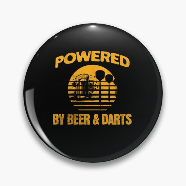 Item preview, Powered by Beer and Darts – Dart Player Humor Shirt designed and sold by TheØche.