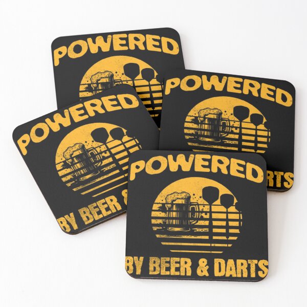 Item preview, Powered by Beer and Darts – Dart Player Humor Shirt designed and sold by TheØche.