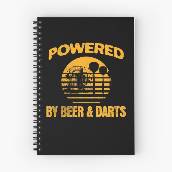 Artikelvorschau, Powered by Beer and Darts – Dart Player Humor Shirt entworfen und verkauft von TheØche.