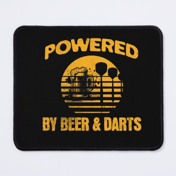 Item preview, Powered by Beer and Darts – Dart Player Humor Shirt designed and sold by TheØche.