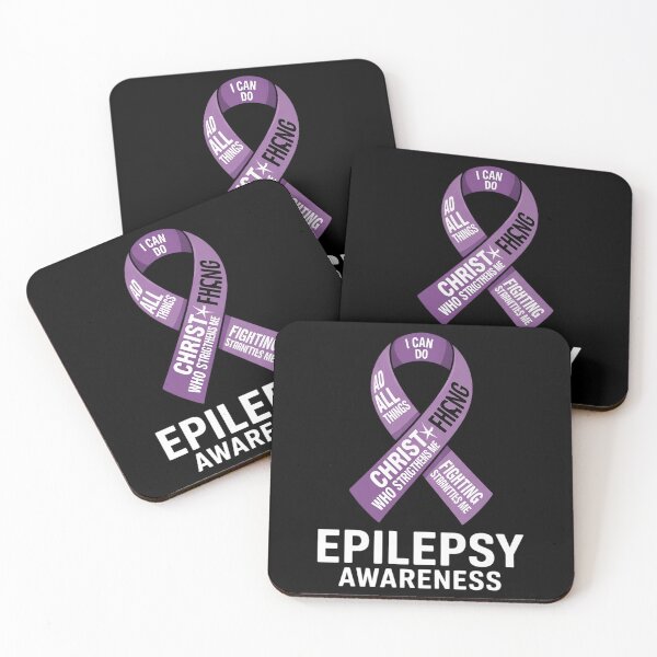 Item preview, Epilepsy Warrior God Jesus Christ Epilepsy Awareness  designed and sold by CombatTask.