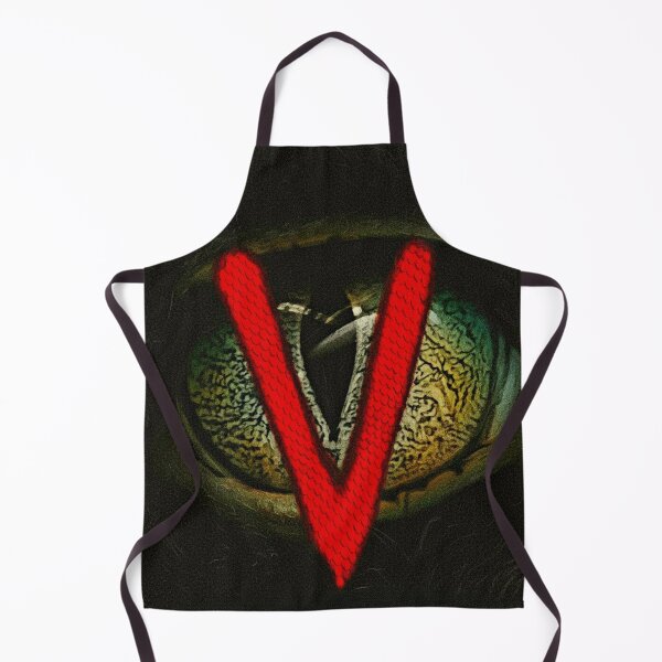 Item preview, Red V Symbol Reptile Eye Art | Alien Visitor Resistance Painting | Sci-Fi Horror Mystery Poster designed and sold by Art's Diner.
