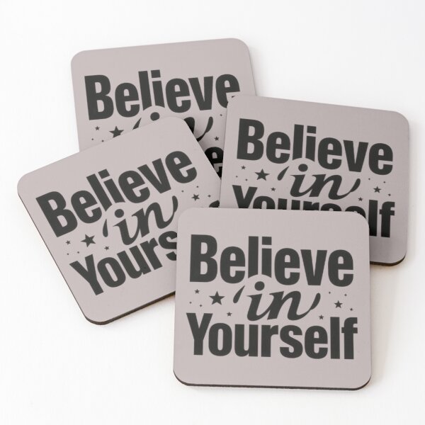 Item preview, Believe in Yourself – Bold Motivational Quote Design designed and sold by MyTshirtArt.