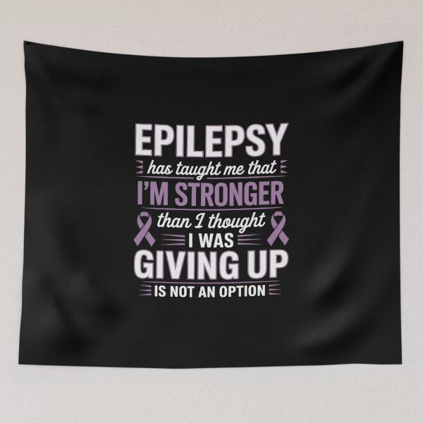 Item preview, Epilepsy Warrior Purple Ribbon Epilepsy Awareness  designed and sold by MicanCuteStore.