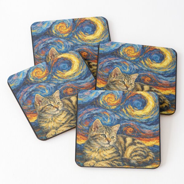 Item preview, Tiger Cat Starry Night  designed and sold by Starry Night Creative Art.