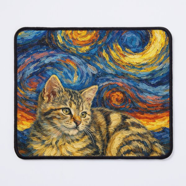 Item preview, Tiger Cat Starry Night designed and sold by Starry Night Creative Art.