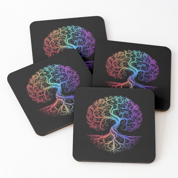 Item preview, Womens Tree Life Rainbow LGBT Cool Gay Pride Flag Ally designed and sold by MythWoot.