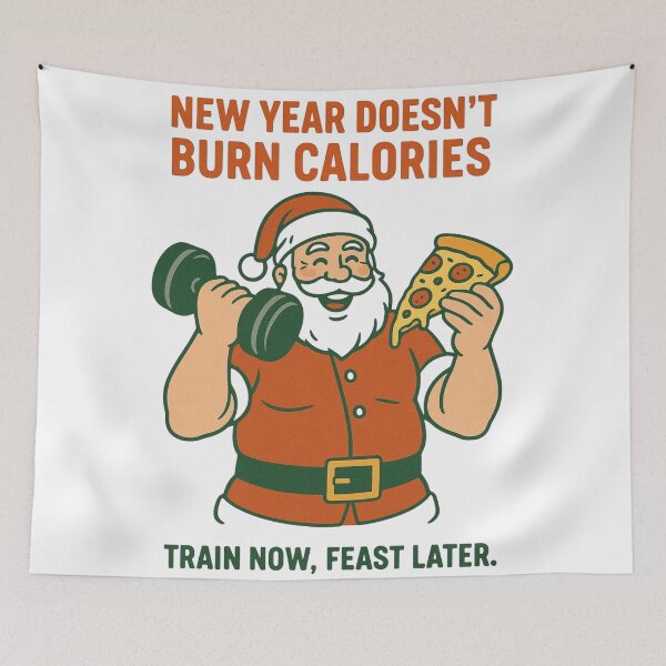 Item preview, NEW YEAR DOESN'T BURN CALORIES designed and sold by Motivive.