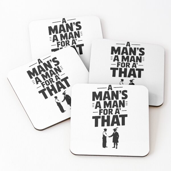 Item preview, A Man's A Man For A' That T-Shirt - Robert Burns Equality Quote designed and sold by Loom on the Loch.