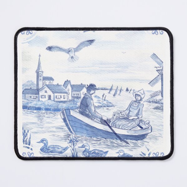 Item preview, Delft Blue boat trip and windmill designed and sold by Andrea Snuggs.