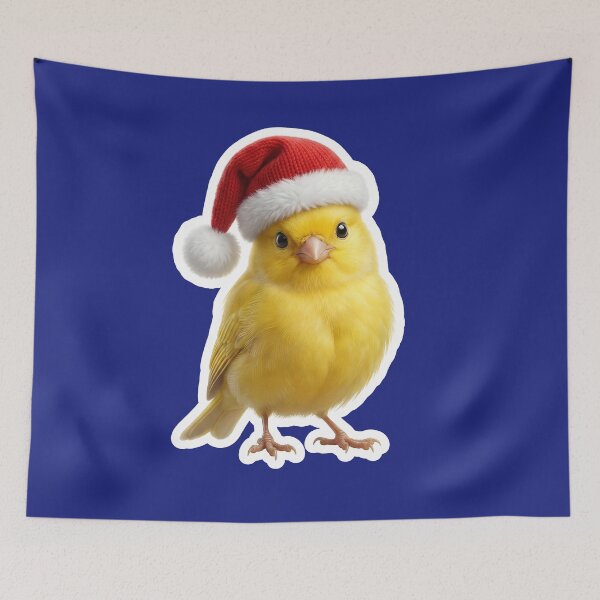 Item preview, Small yellow canary as a Christmas caroler designed and sold by DAGHO.