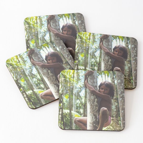 Item preview, Climbing Trees, An Amazon Indian Girl Showing Jungle Skills designed and sold by JonDelorme.