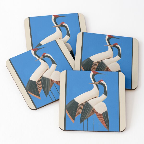 Item preview, Stillness in Motion - Abstract Cranes in Blue designed and sold by Branka Kodzoman.