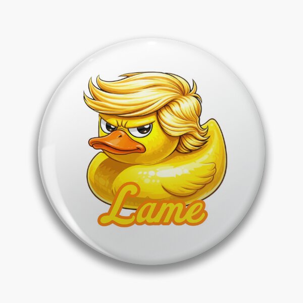 Item preview, “Lame Duck – Political Parody Duck with Combover” designed and sold by GreatBefore.