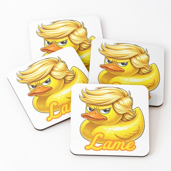 Item preview, “Lame Duck – Political Parody Duck with Combover” designed and sold by GreatBefore.