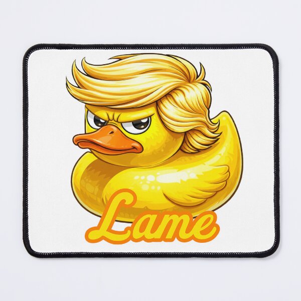 Item preview, “Lame Duck – Political Parody Duck with Combover” designed and sold by GreatBefore.