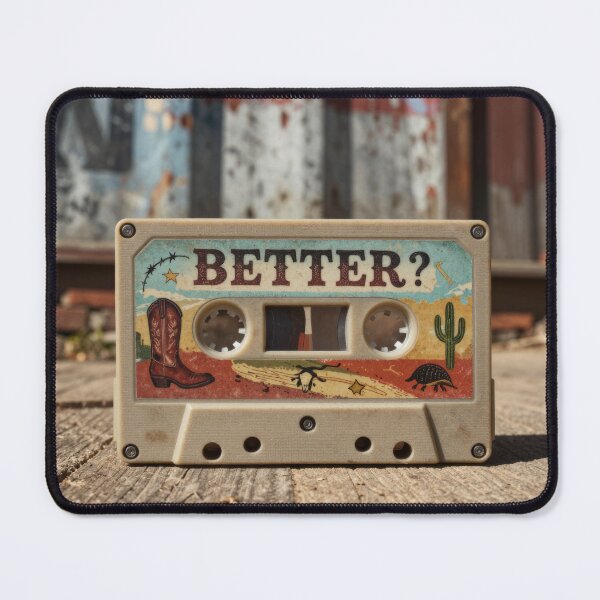 Item preview, Country Art Cassette Tape - Raw Expressive Audio Mixtape Art Print designed and sold by graphicsangels.