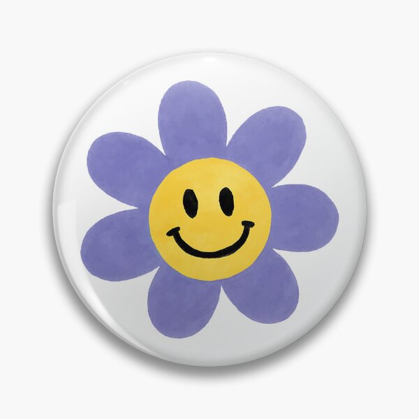 Item preview, Purple Smiley Flower, Girl Emoji Smile designed and sold by The KiwiNberries.