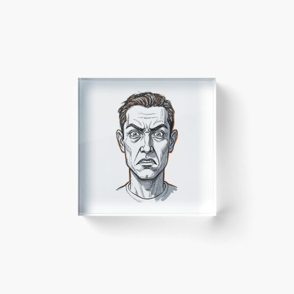 Item preview, Broken Mind | Emotional Face Sketch designed and sold by benikK.